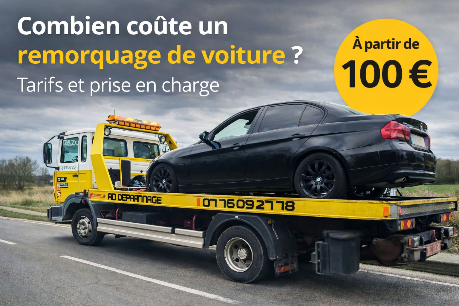prix remorquage voiture