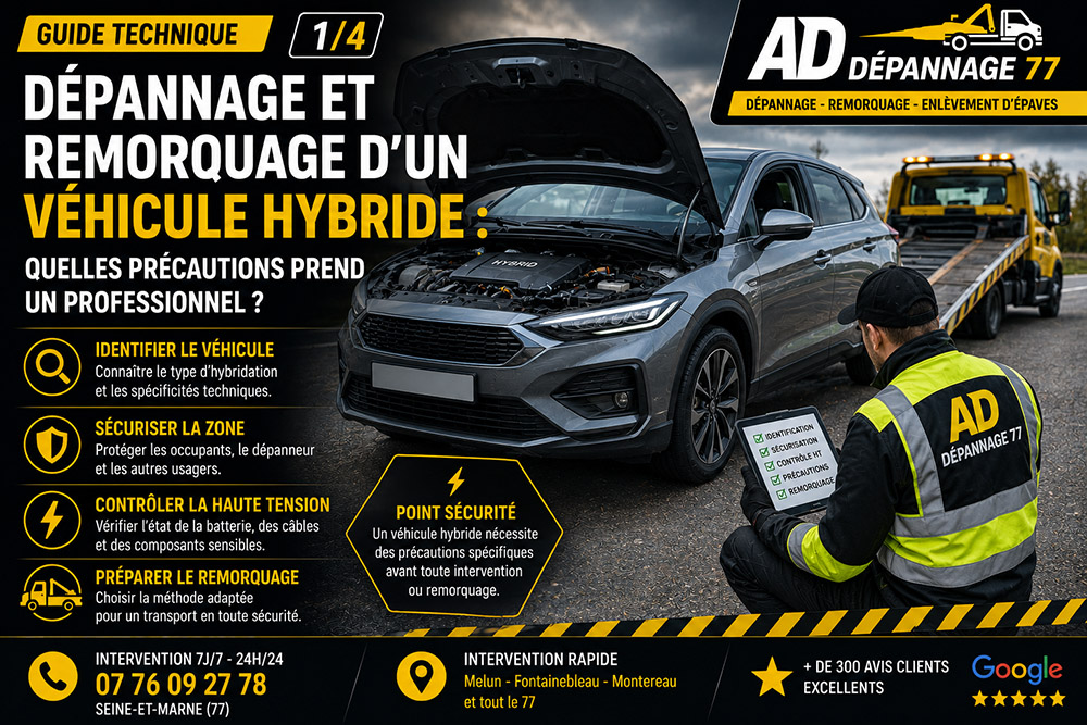 dépannage remorquage véhicule hybride