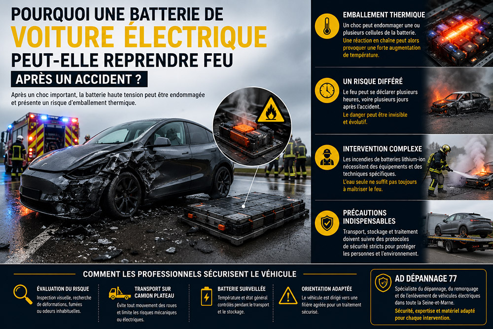 feu batterie électrique voiture
