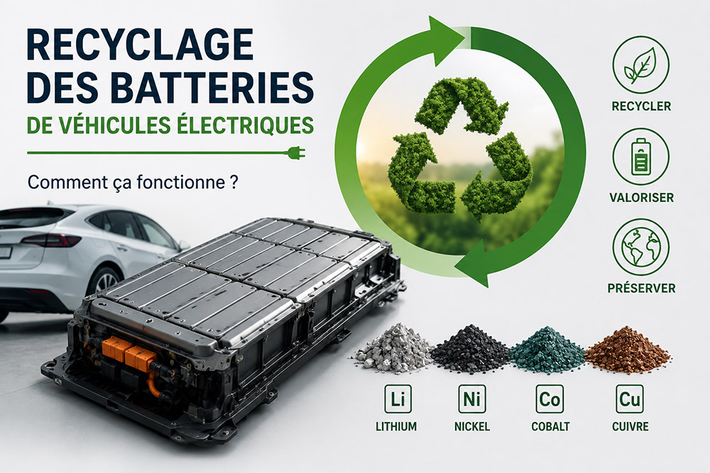 Recyclage des batteries de véhicules électriques