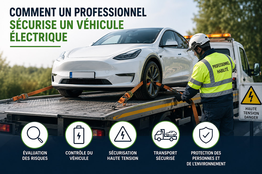 sécurisation d'un véhicule accidenté