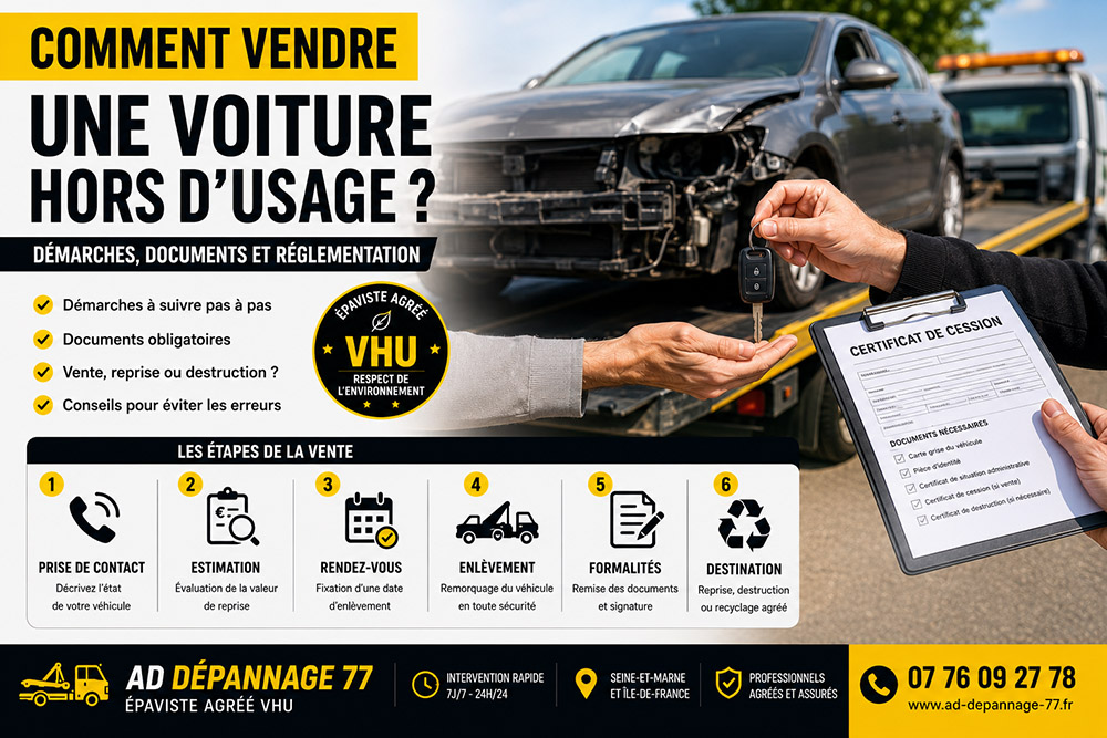 vendre voiture hors d'usage