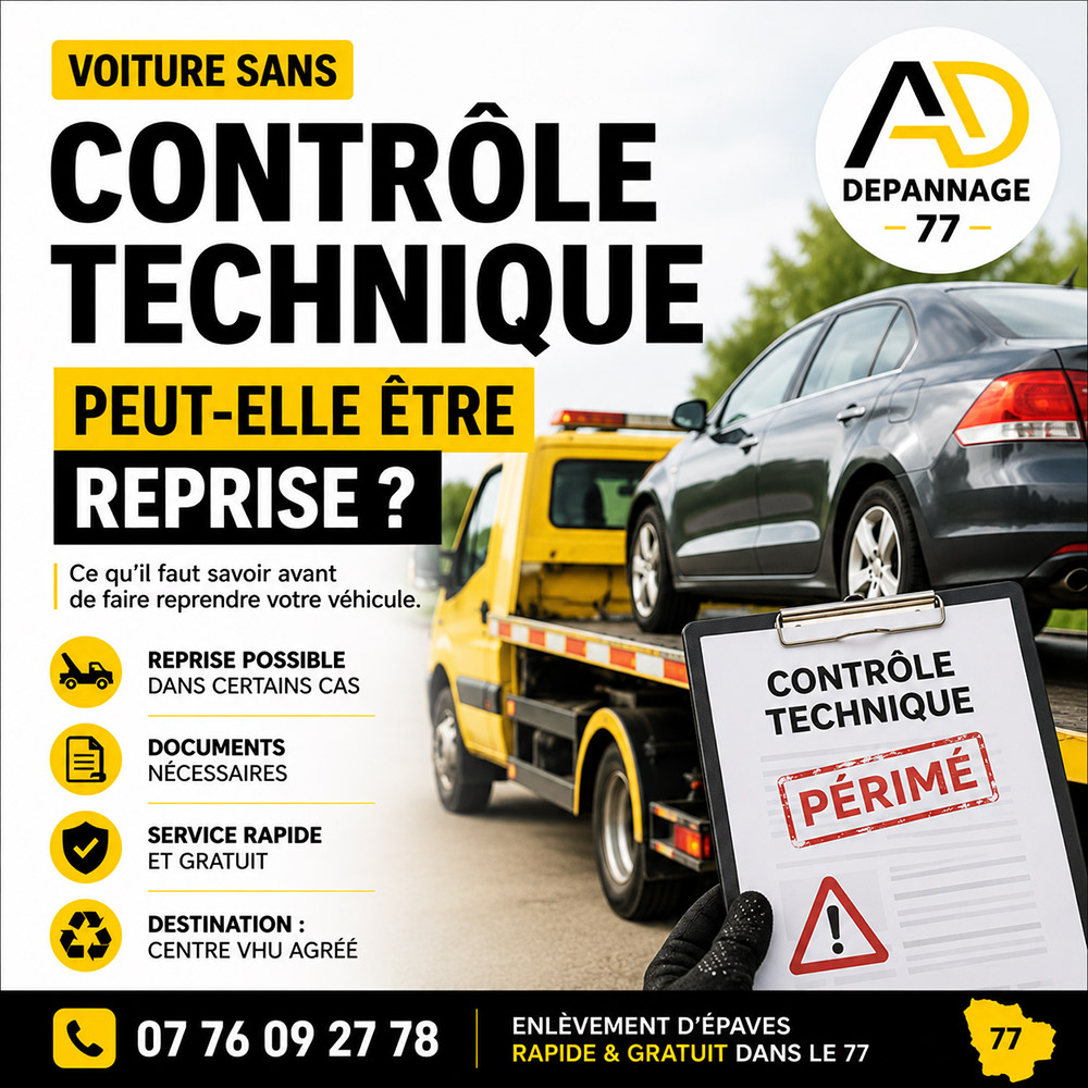 voiture sans contrôle technique