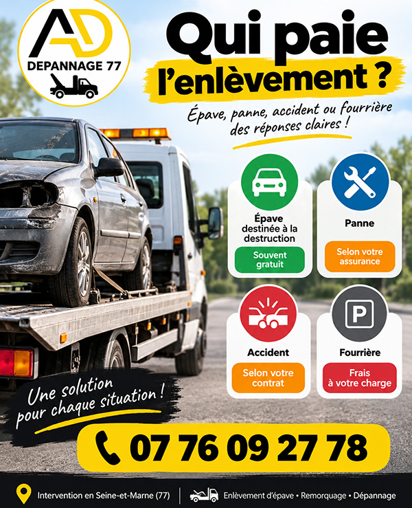 qui paie l'enlèvement d'une épave
